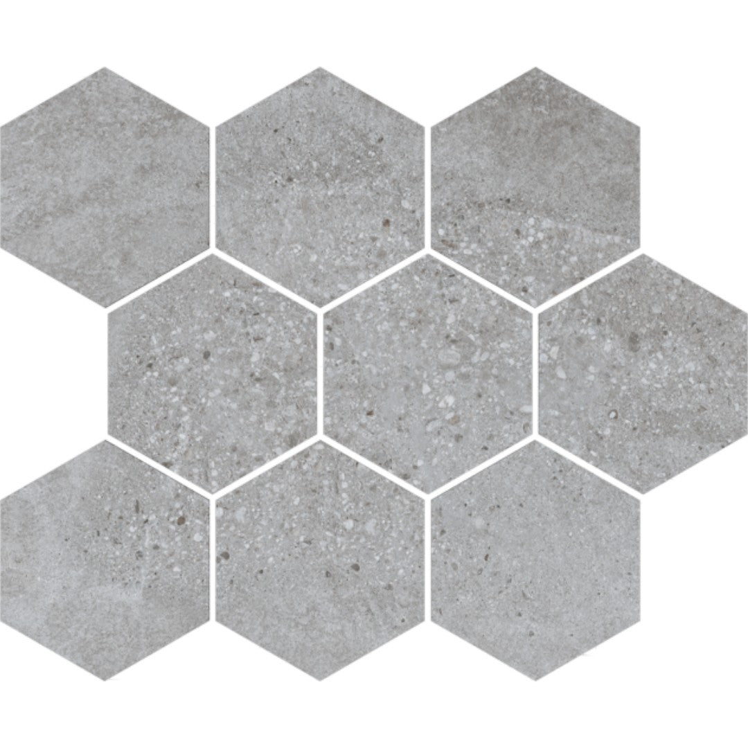 Crossville Home Turf 10" x 12" Matte Porcelain 4" Hexagon Mosaic