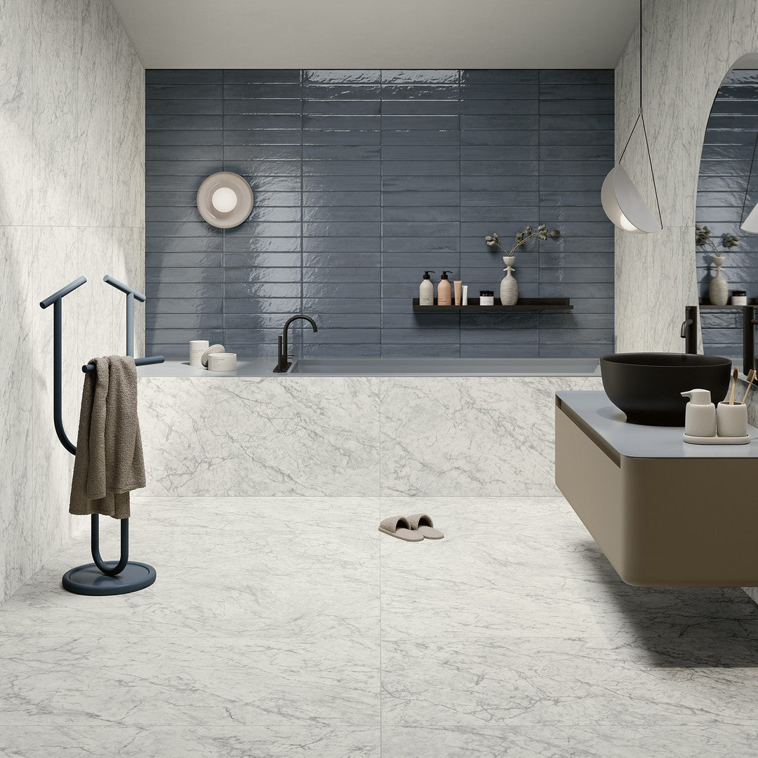 Crossville-Studios-Salutation-3-x-16-Glossy-Crafted-Look-Brick-Porcelain-Tile-Blue