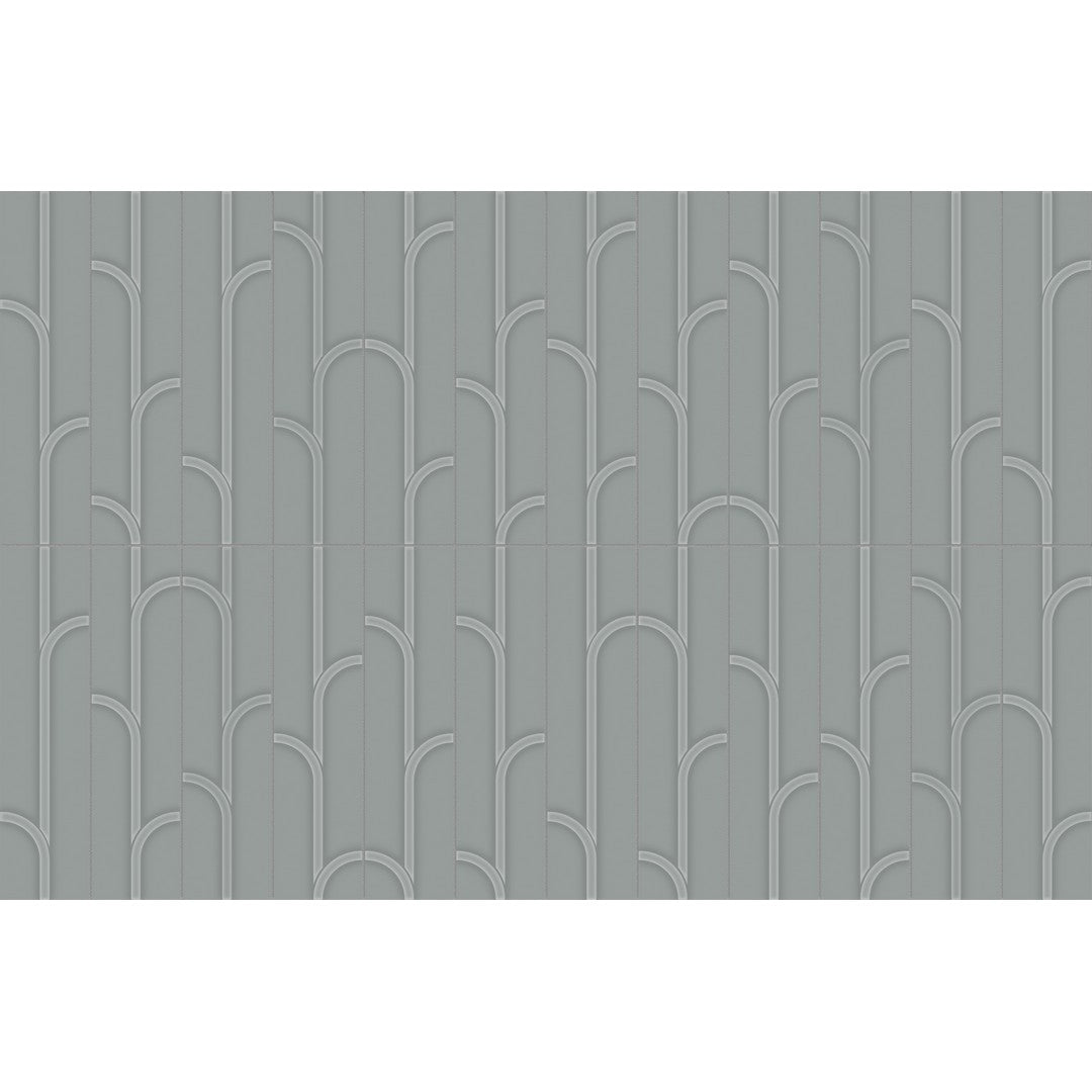 Crossville Studios Visible Vibes 3" x 12" Glossy Ivy Pattern Ceramic Wall Tile