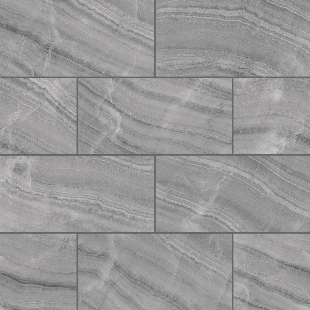 Bedrosians Gemma 12" x 24" Polished Porcelain Field Tile