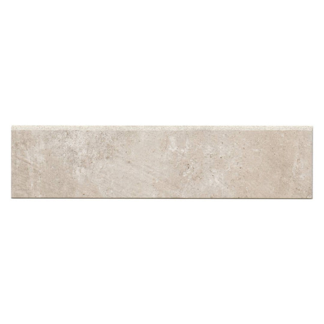 Bedrosians-Simply-Modern-3-x-12-Honed-Glazed-Porcelain-Bullnose-Tan