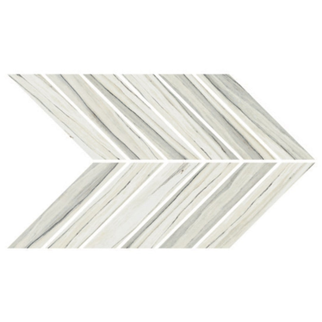 Bedrosians Zebrino 9" x 15" Matte Porcelain Mosaic
