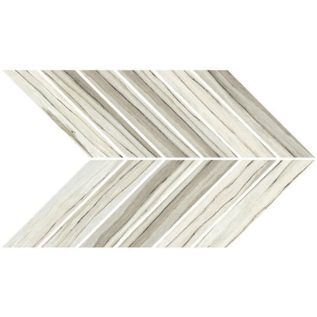 Bedrosians Zebrino 9" x 15" Matte Porcelain Mosaic