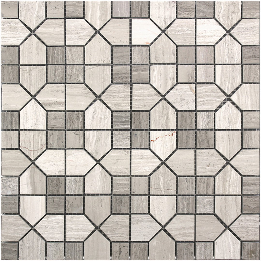 MiR Savannah 12" x 12" Polished Natural Stone Mosaic