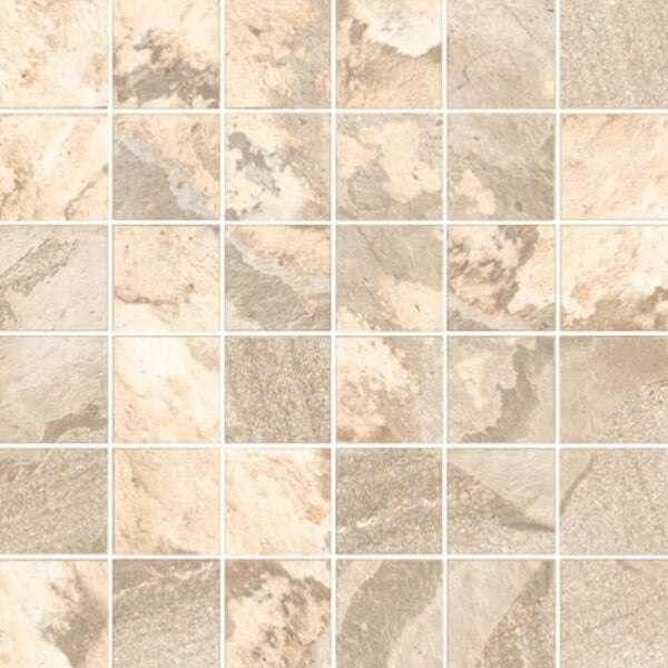Happy Floors Sierra 12" x 12" Natural Porcelain 2" Mosaic