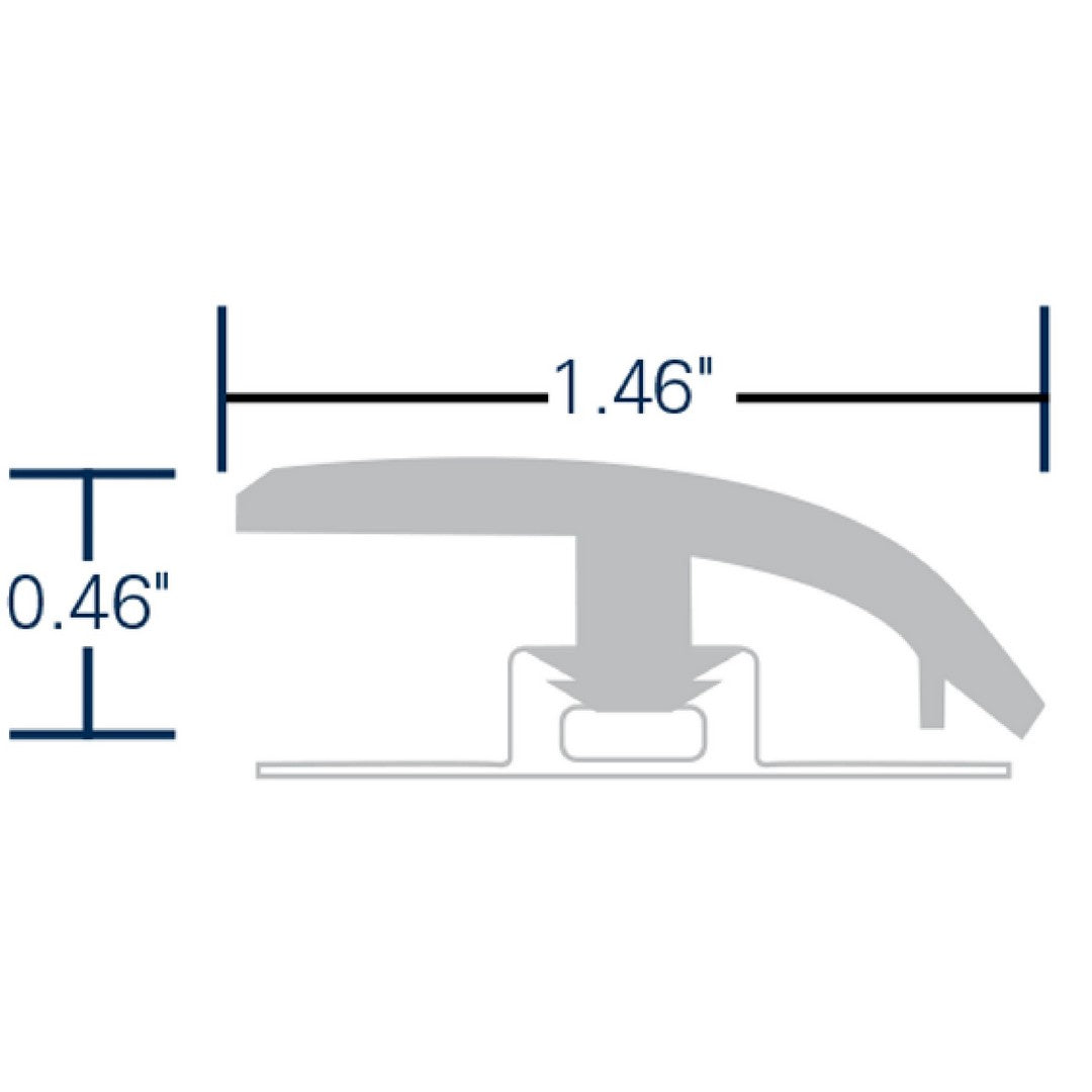 Signature Collection Coastal Ivory Coast II - 1.46" x 94" Vinyl Reducer