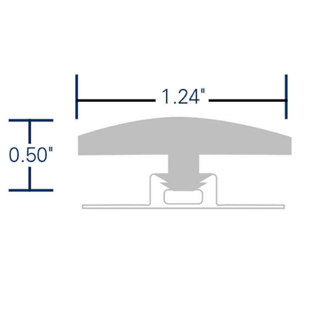 Signature Collection Coastal Moroccan Coast 1.24" x 94" Vinyl T-Molding