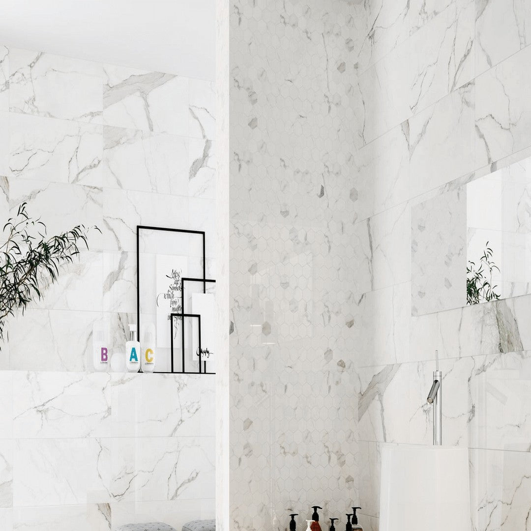 Happy-Floors-Statuario-11-x-13-Large-Hex-Mosaic-Natural-Matte