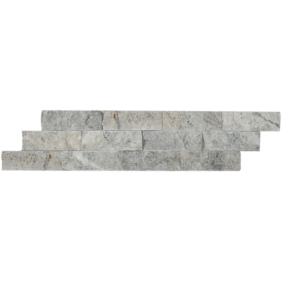 Emser Structure 6" x 24" Splitface Travertine Stacked Ledger
