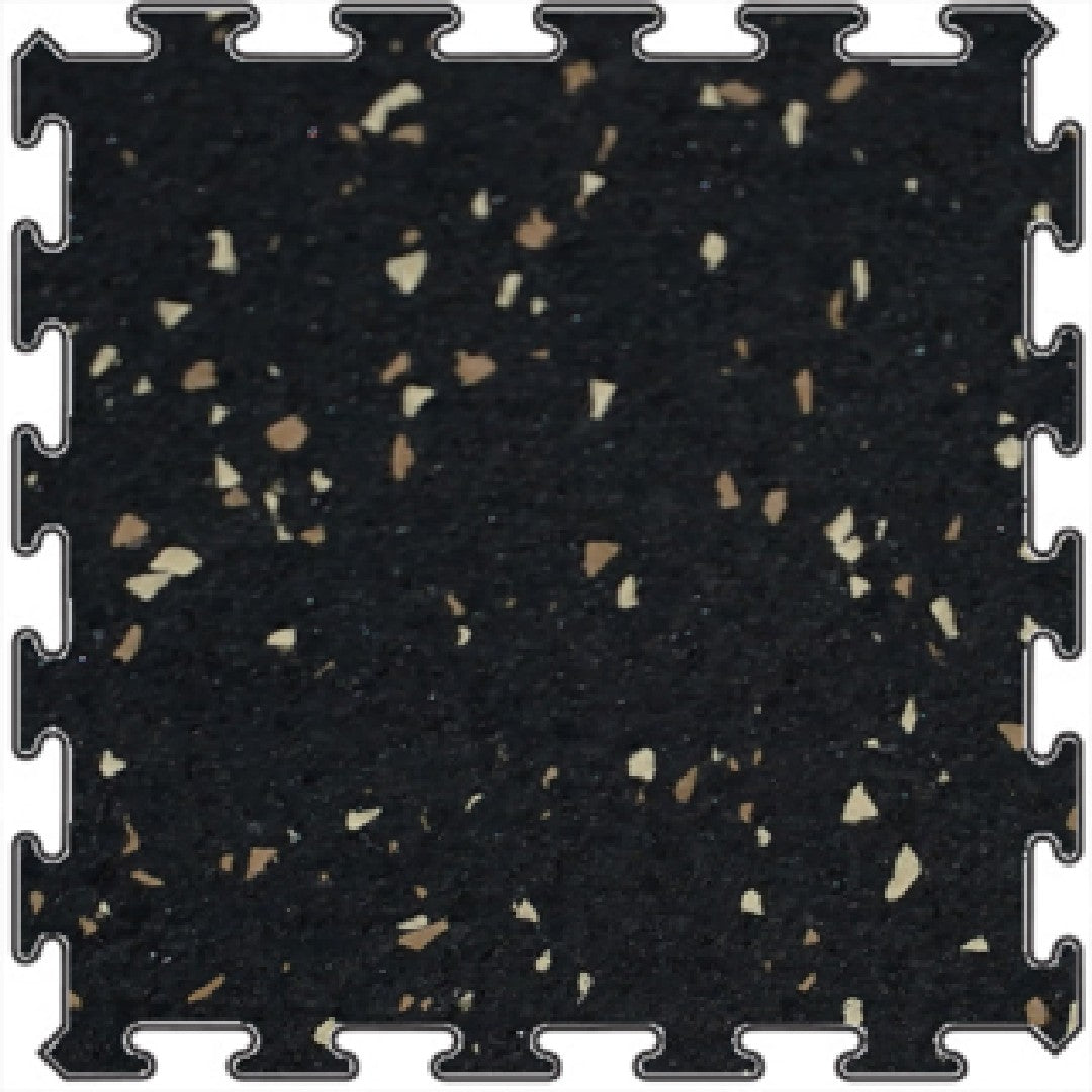 RUBBERlogix GYMlogix 24" x 24" Rubber Tile 9.53mm
