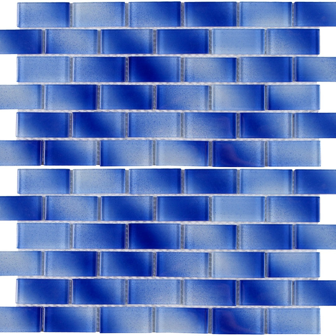 Tesoro Alpha 12" x 12" Interlocking Glossy Glass Mosaic