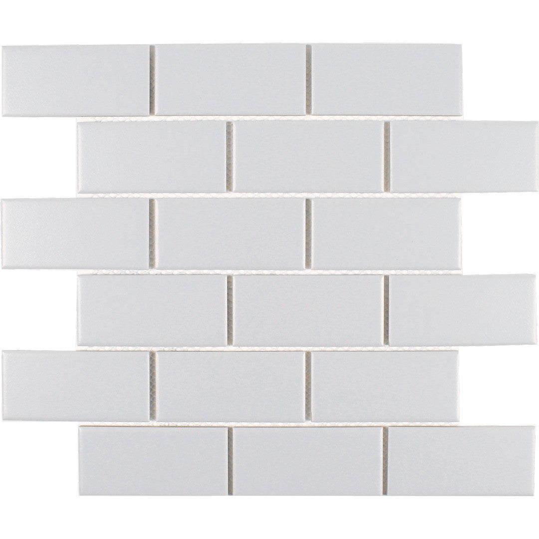 Tesoro Gallery 11.25" x 11.5" Pressed Textured Staggered Porcelain Mosaic