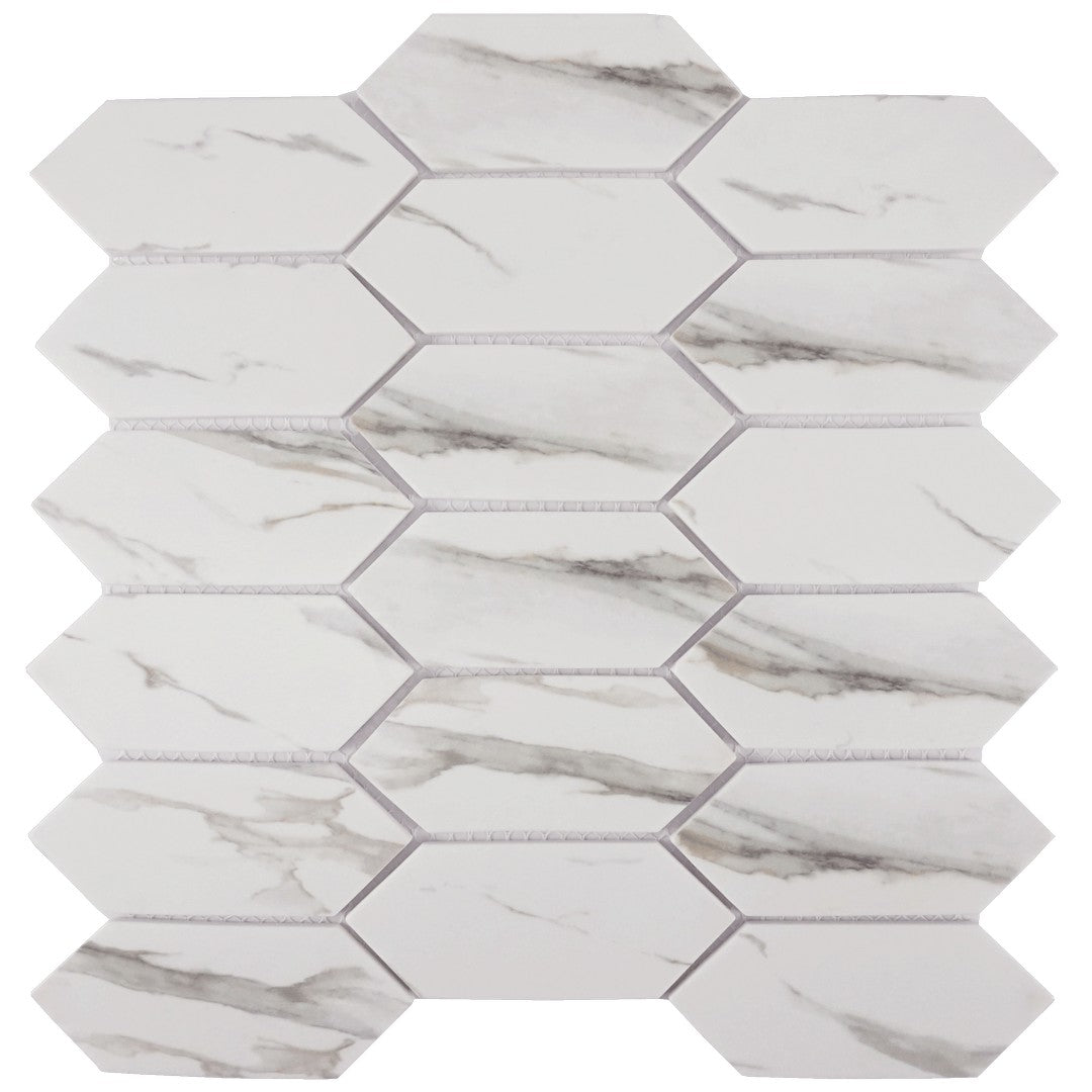 Tesoro Native 12" x 12" Matte 2x4" Picket Glass Mosaic