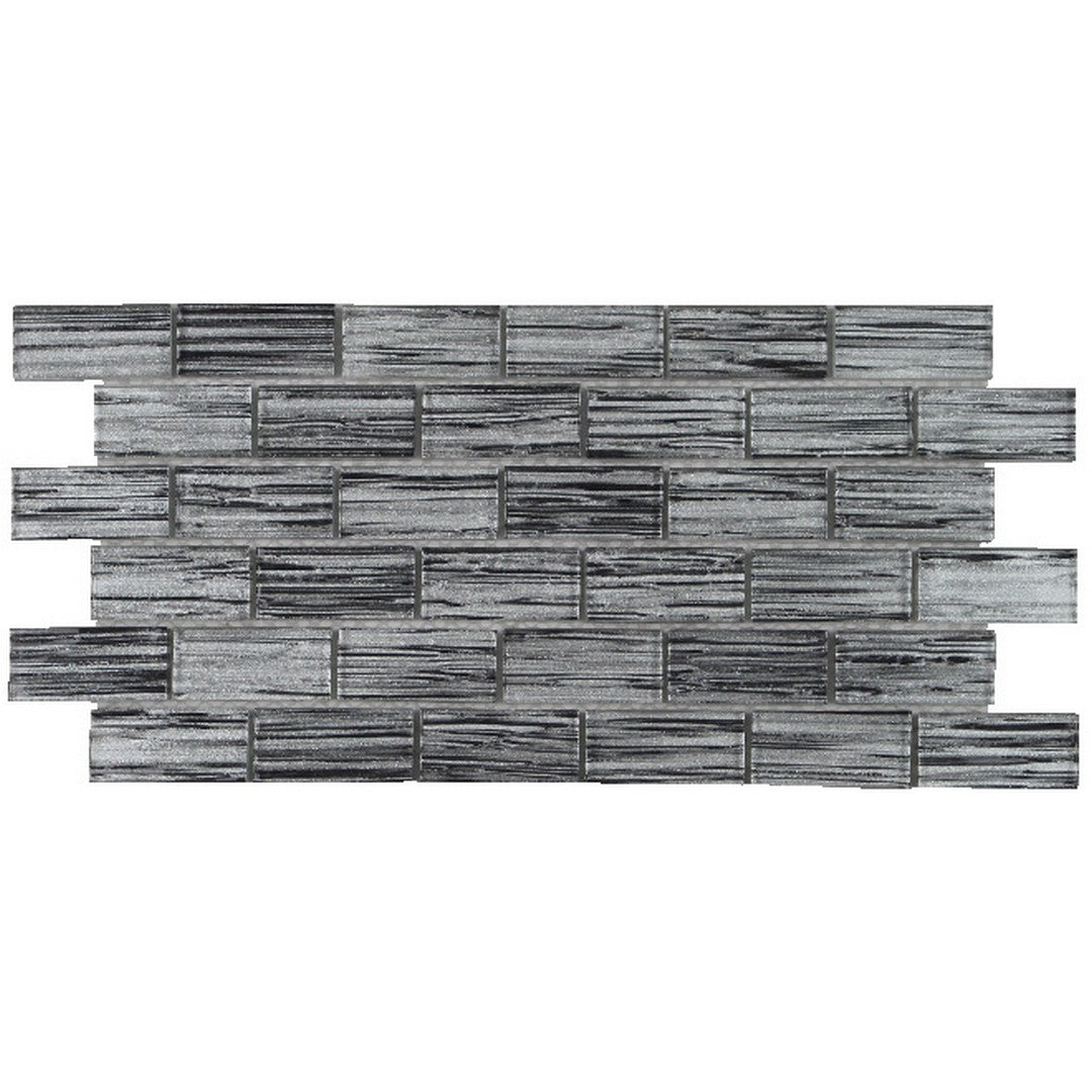 Tesoro Rainbow 11.75" x 11.75" Indoor 1x2" Glass Mosaic