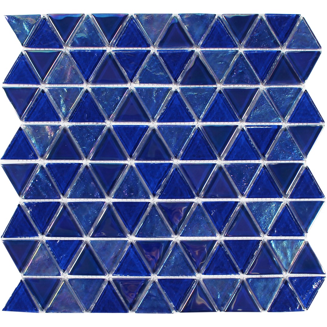 Tesoro Triangle 11.75" x 11.75" Interlocking Glass Mosaic