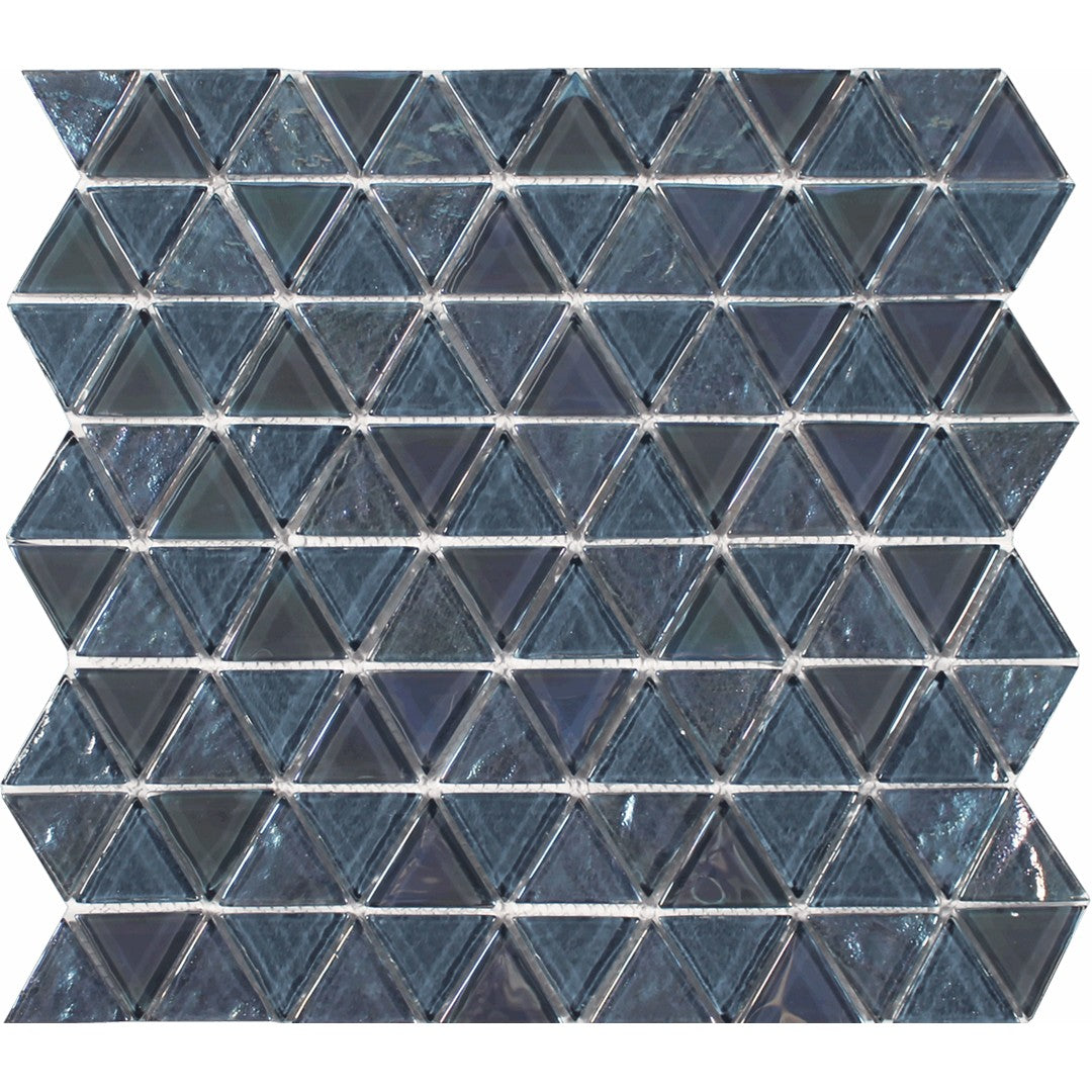 Tesoro Triangle 11.75" x 11.75" Interlocking Glass Mosaic
