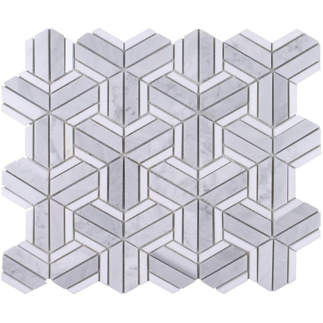 Tesoro Zen 11" x 12.5" Polished Natural Stone Mosaic