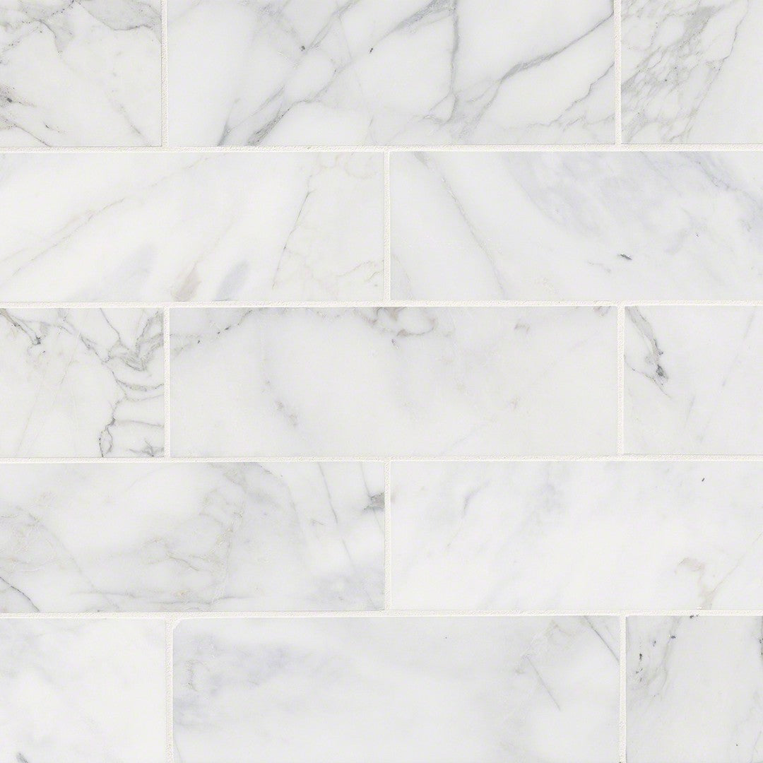 MS International Calacatta Cressa 4" x 12" Honed Subway Marble Tile