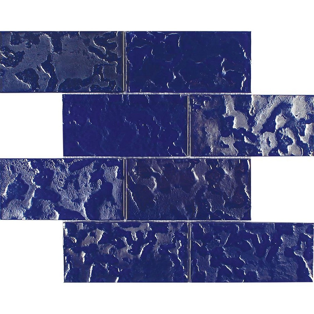 Tesoro Lightwaves 11.75" x 11.75" Interlocking Textured Glass Mosaic