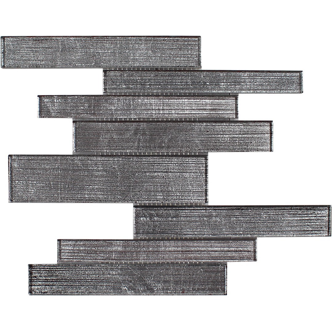 Tesoro Terra Bella 7.75" x 10.25" Interlocking Glass Linear Mosaic