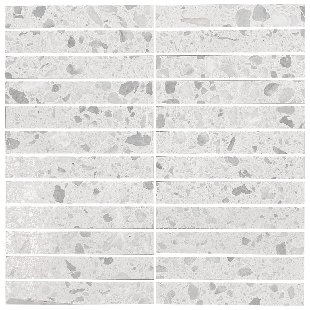 Tesoro Venice 12" x 12" Honed 1x6" Stacked Natural Stone Mosaic