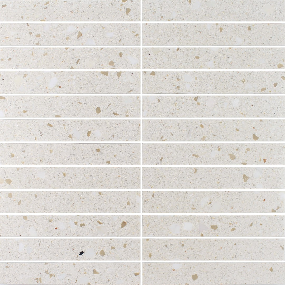 Tesoro Venice 12" x 12" Honed 1x6" Stacked Natural Stone Mosaic