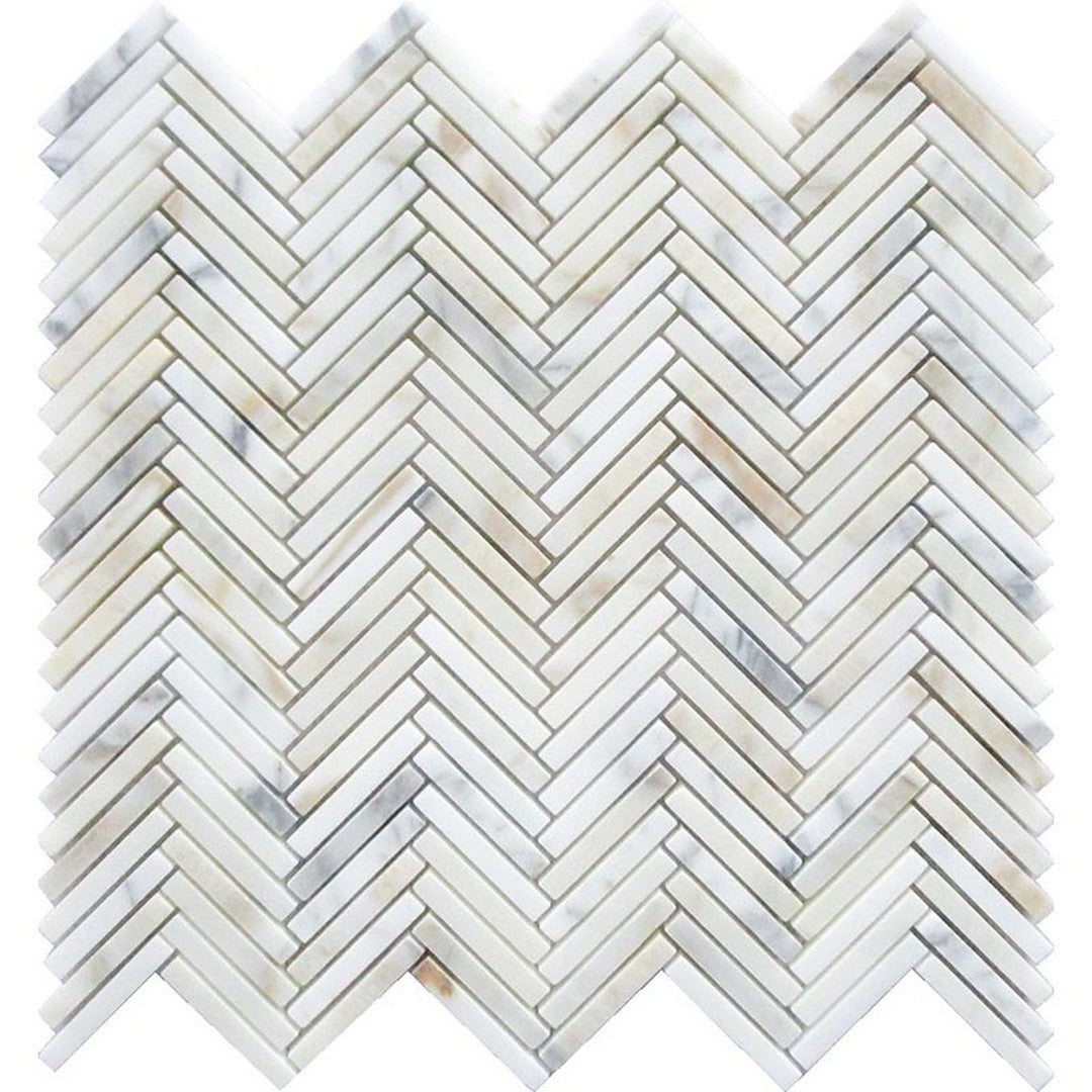 MiR Tuscany 11" x 11" Honed Marble Herringbone Mosaic