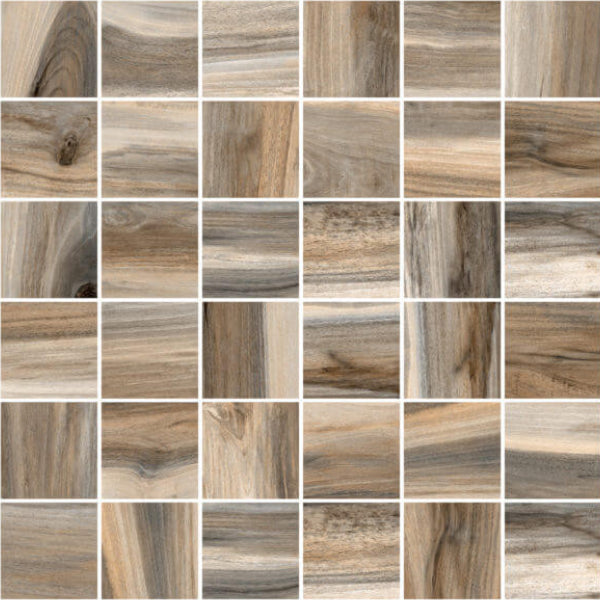Happy Floors Tasmania 12" x 12" Interlocking Natural Porcelain 2" Mosaic