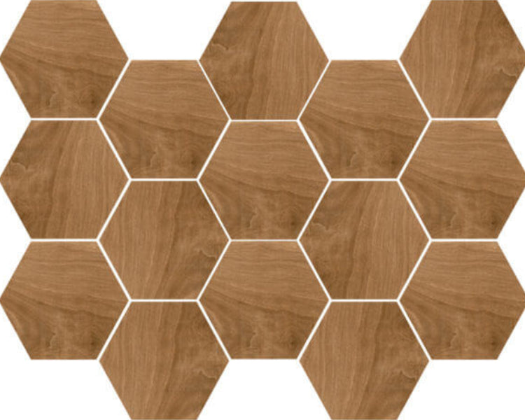 Happy Floors Tasmania 10" x 14" Interlocking Polished Porcelain Hexagon Mosaic