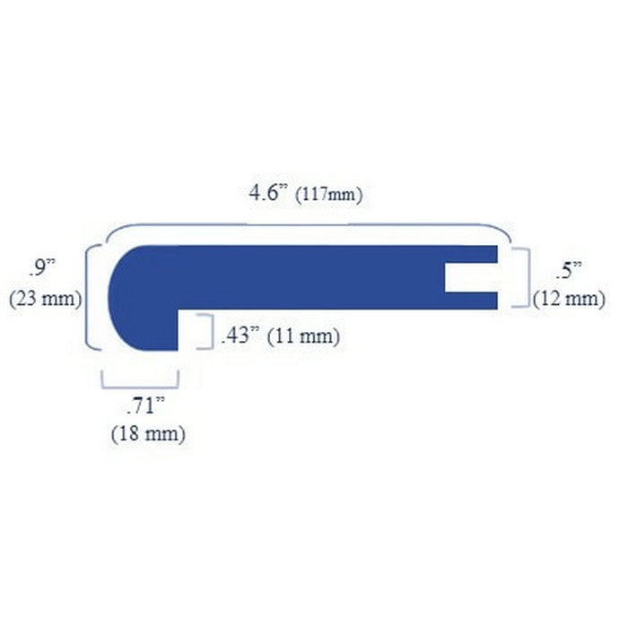 Signature Collection Keys 4.6" x 94" Laminate Flush Stair Nose