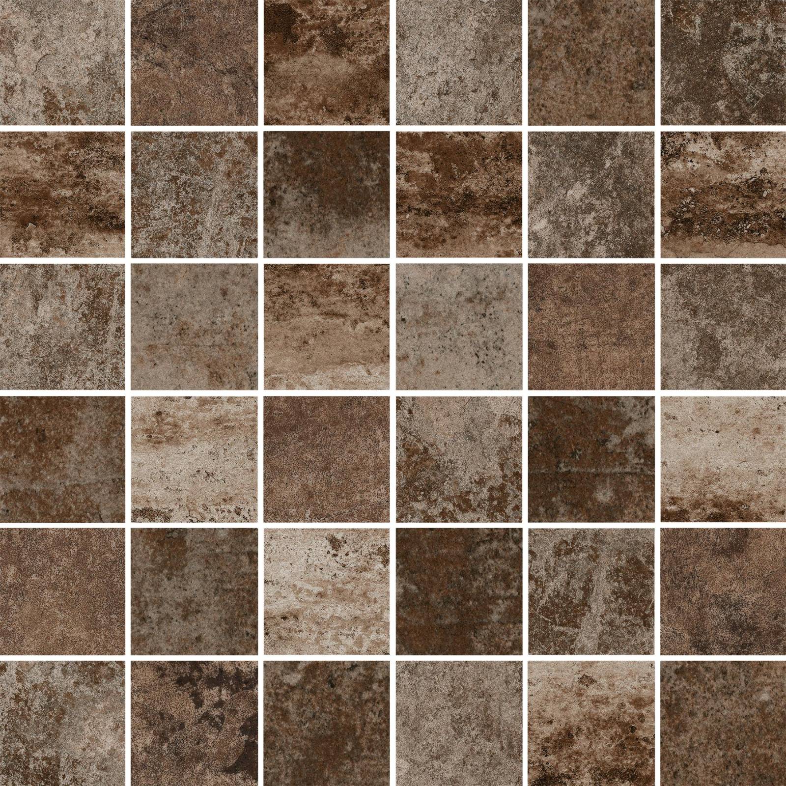 Happy Floors French Qaurter 12" x 12" Natural Porcelain 2" Mosaic