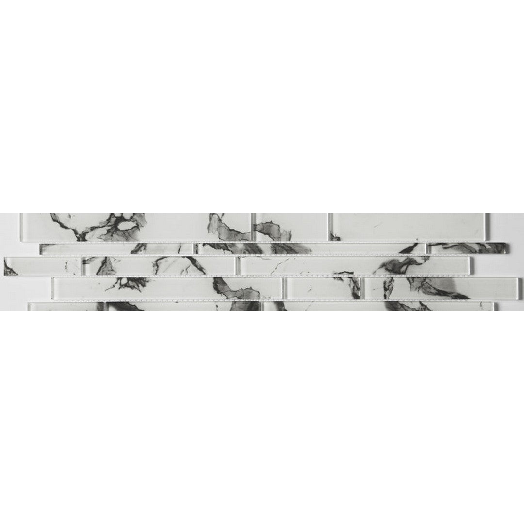 Emser Zen 6" x 24" Glossy Modern Linear Glass Mosaic