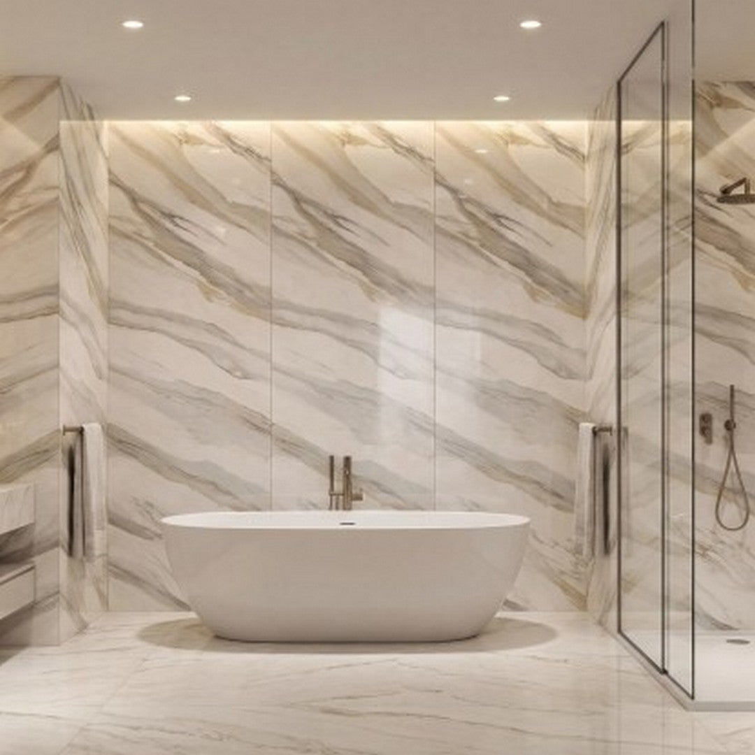 Emser-Expanse-Dynamix-31-x-96-Rectified-Polished-Porcelain-Slab-Catala-Gold