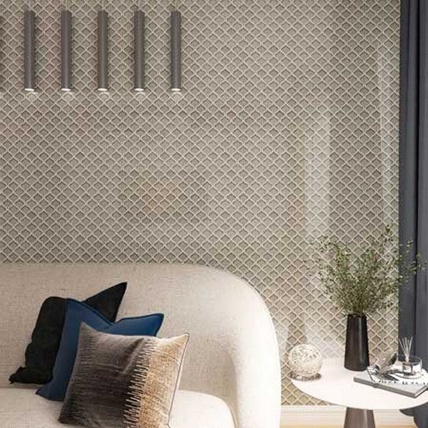 Maniscalco-Stone-Venetian-9.5-x-11.5-Polished-Porcelain-Glass-2-Arabesque-Crackle-Mosaic-Noble-Gray