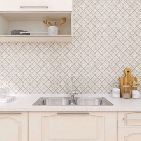 Maniscalco-Stone-Venetian-9.5-x-11.5-Polished-Porcelain-Glass-2-Arabesque-Crackle-Mosaic-White-Velvet