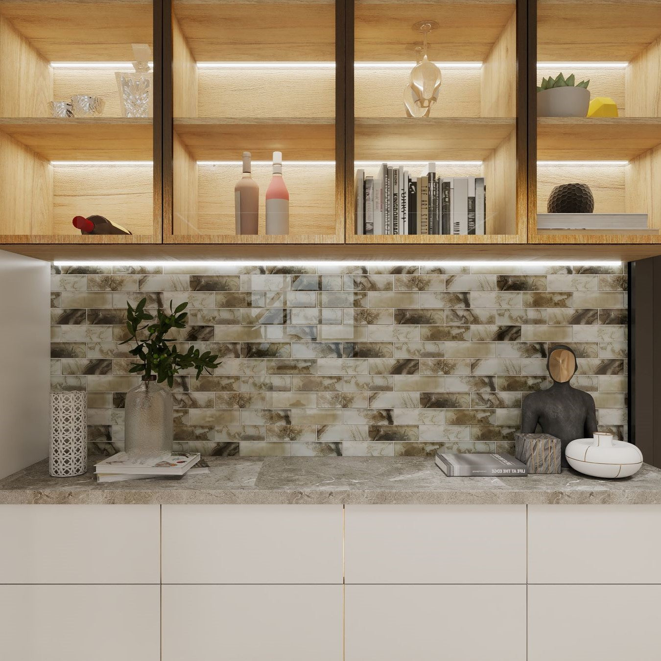 Bati-Orient-Modern-12-x-12-Interlocking-Frosted-Glass-2x6-Brick-Mosaic-Beige-Mix