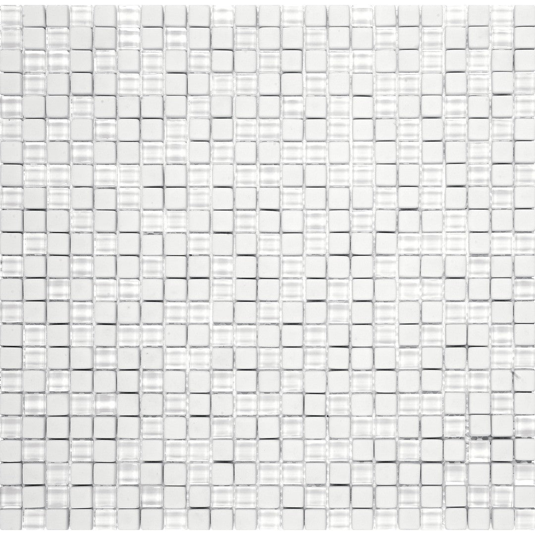 Bati Orient Linear Glass 12" x 12" Matte & Glossy 0.5" Mosaic