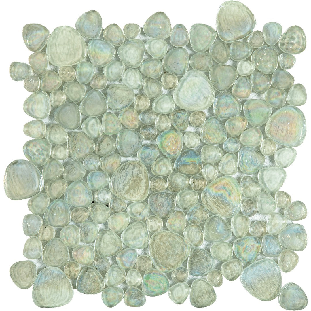 Bati Orient Exotic 12.1" x 12.1" Japanese Pebble Glass Mosaic