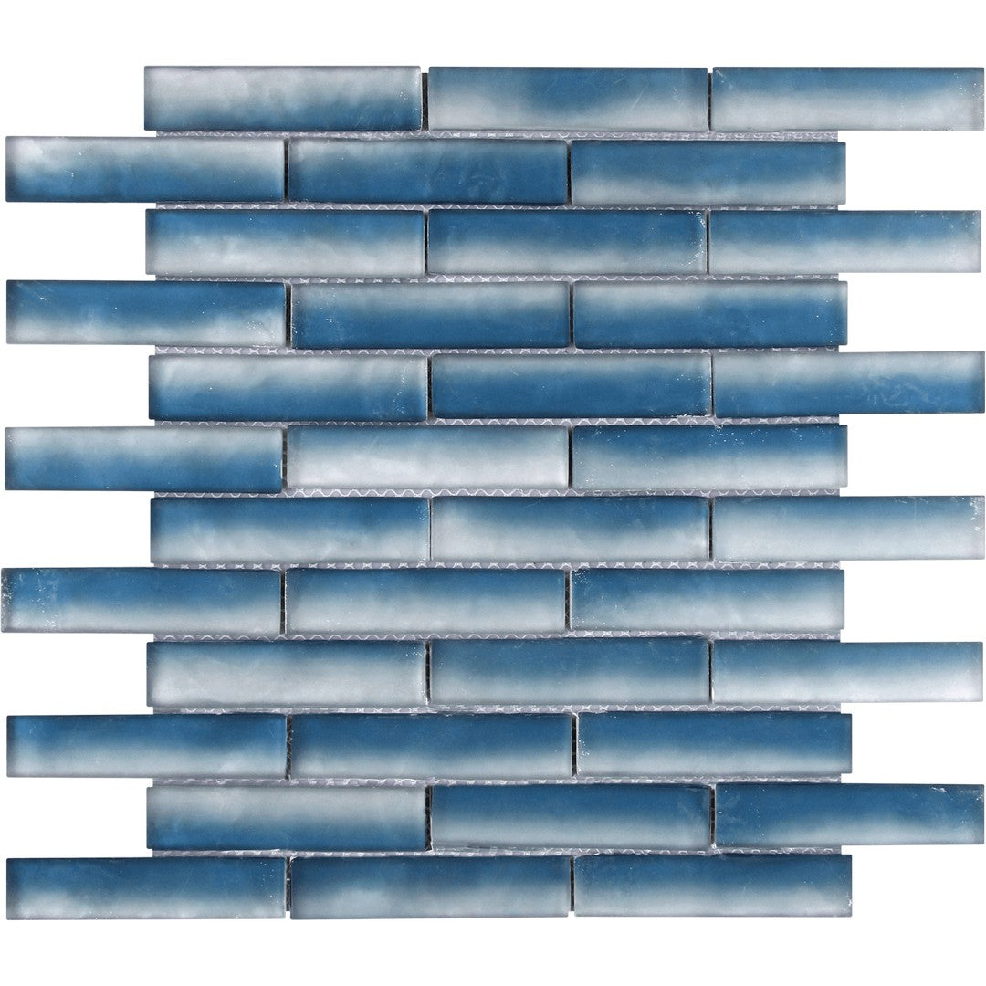 Bati Orient Linear Glass 11.8" x 11.7" Matte Baguette Mosaic