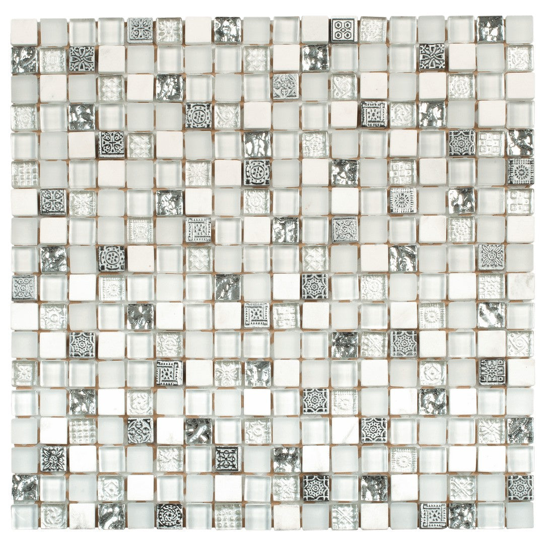 Bati Orient Terrazzo 12" x 12" Glass 0.63" Mosaic
