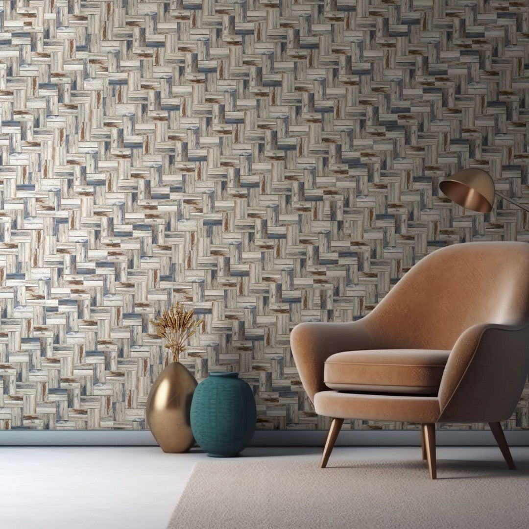 Bati-Orient-Linear-Glass-11-x-11.1-Matte-Herringbone-Wood-Look-Mosaic-Beige-Brown-Blue