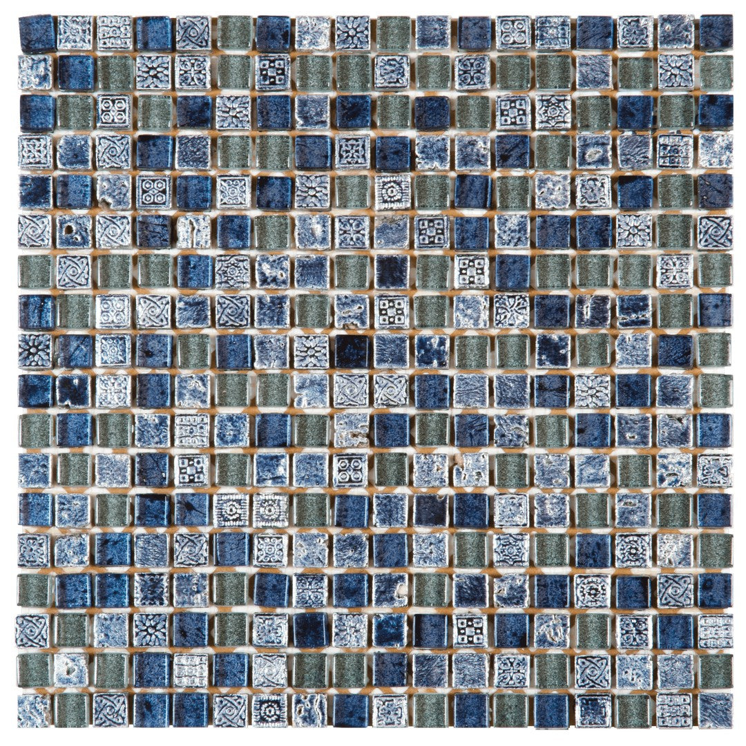Bati Orient Terrazzo 12" x 12" Glass 0.63" Décor Mosaic