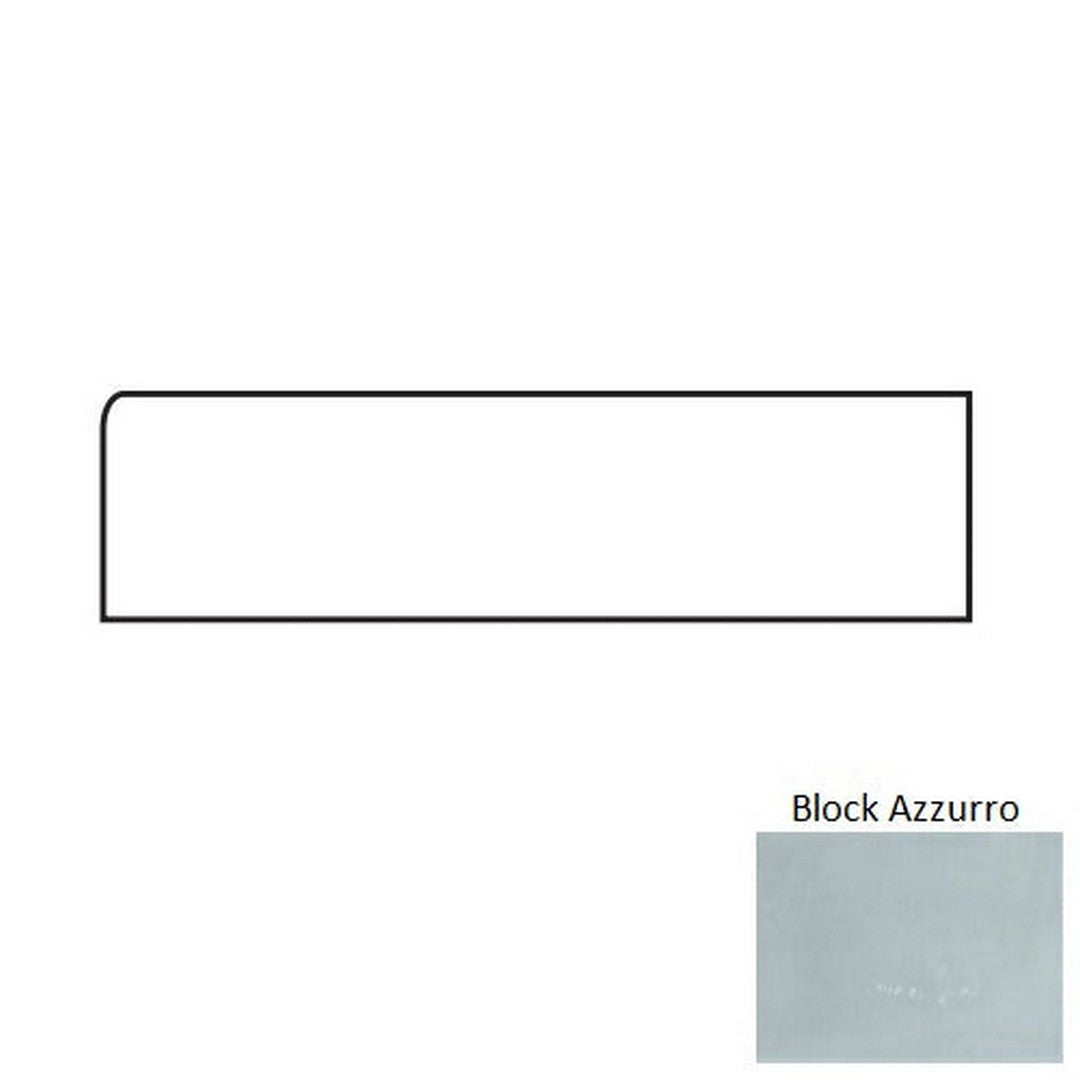 Tesoro Glassalike 4" x 12" Pressed Glossy Block Porcelain Wall Bullnose