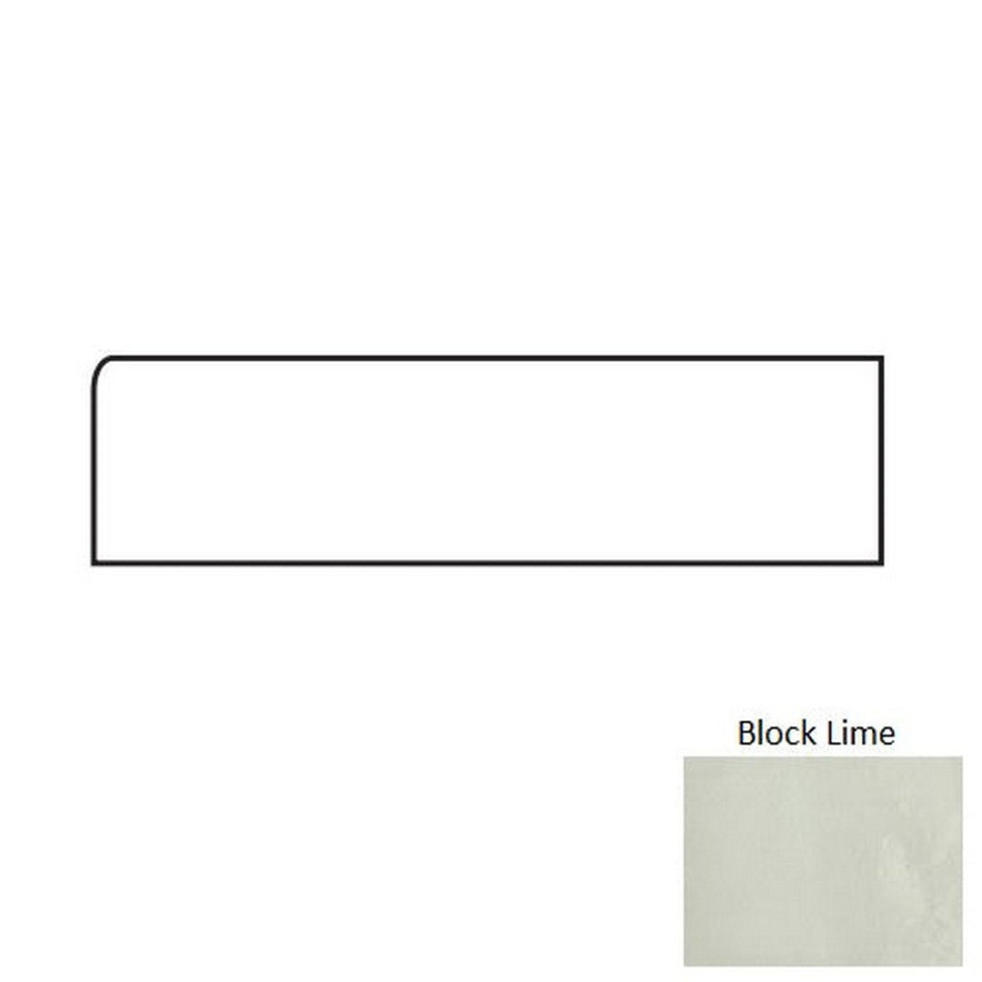 Tesoro Glassalike 4" x 12" Pressed Glossy Block Porcelain Wall Bullnose