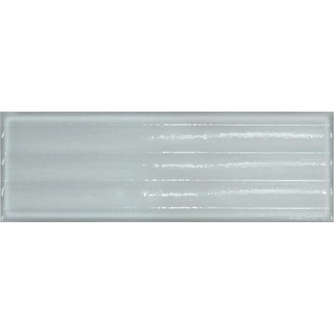 Tesoro Glassalike 4" x 12" Pressed Glossy Fluted Porcelain Wall Tile