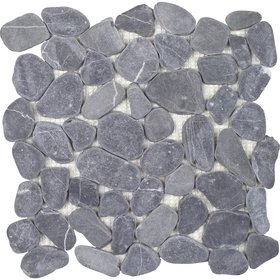 Tesoro Beachstones 11.5" x 11.5" Interlocking Matte Sliced Natural Stone Mosaic