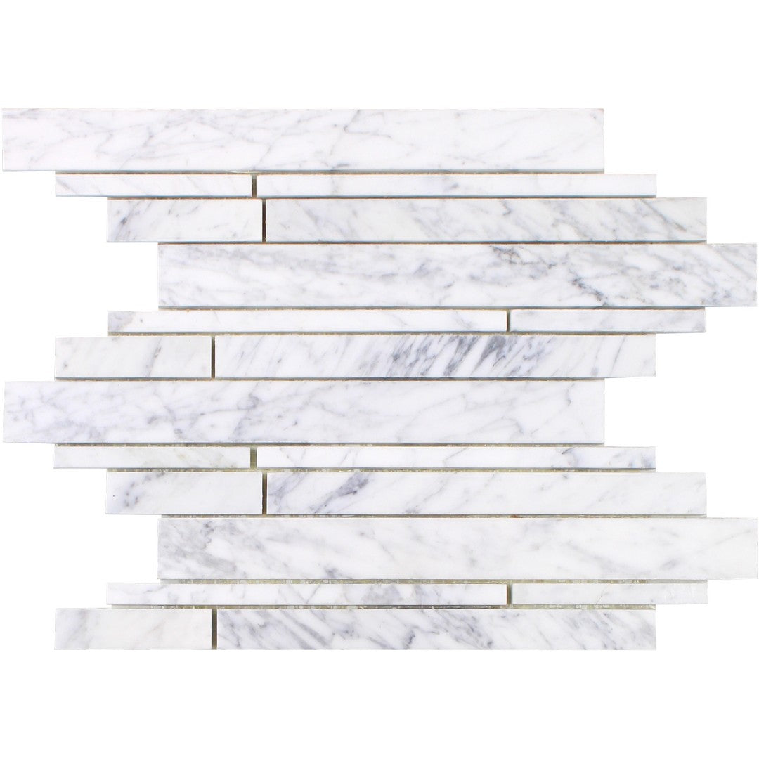 Tesoro Venatino Goia 12" x 10.5" Interlocking Random Linear Natural Stone Mosaic