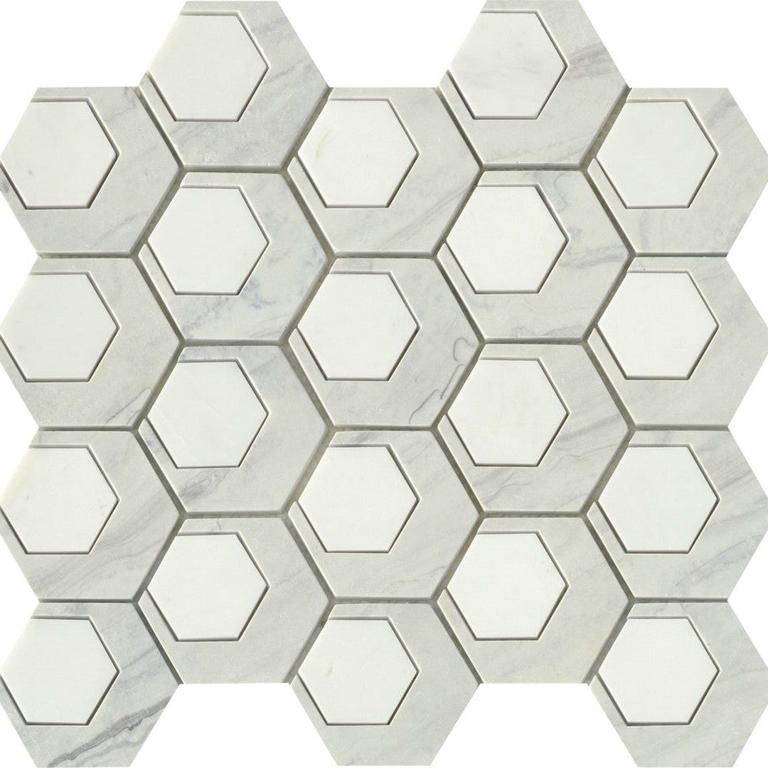 Emser Catalyst 13" x 14" Satin Stone Composite Mosaic