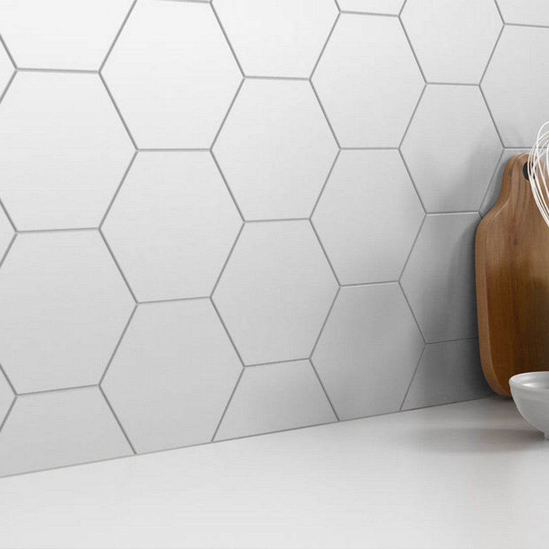 Emser-Code-6-x-7-Matte-Hexagon-Ceramic-Tile-White-Hex