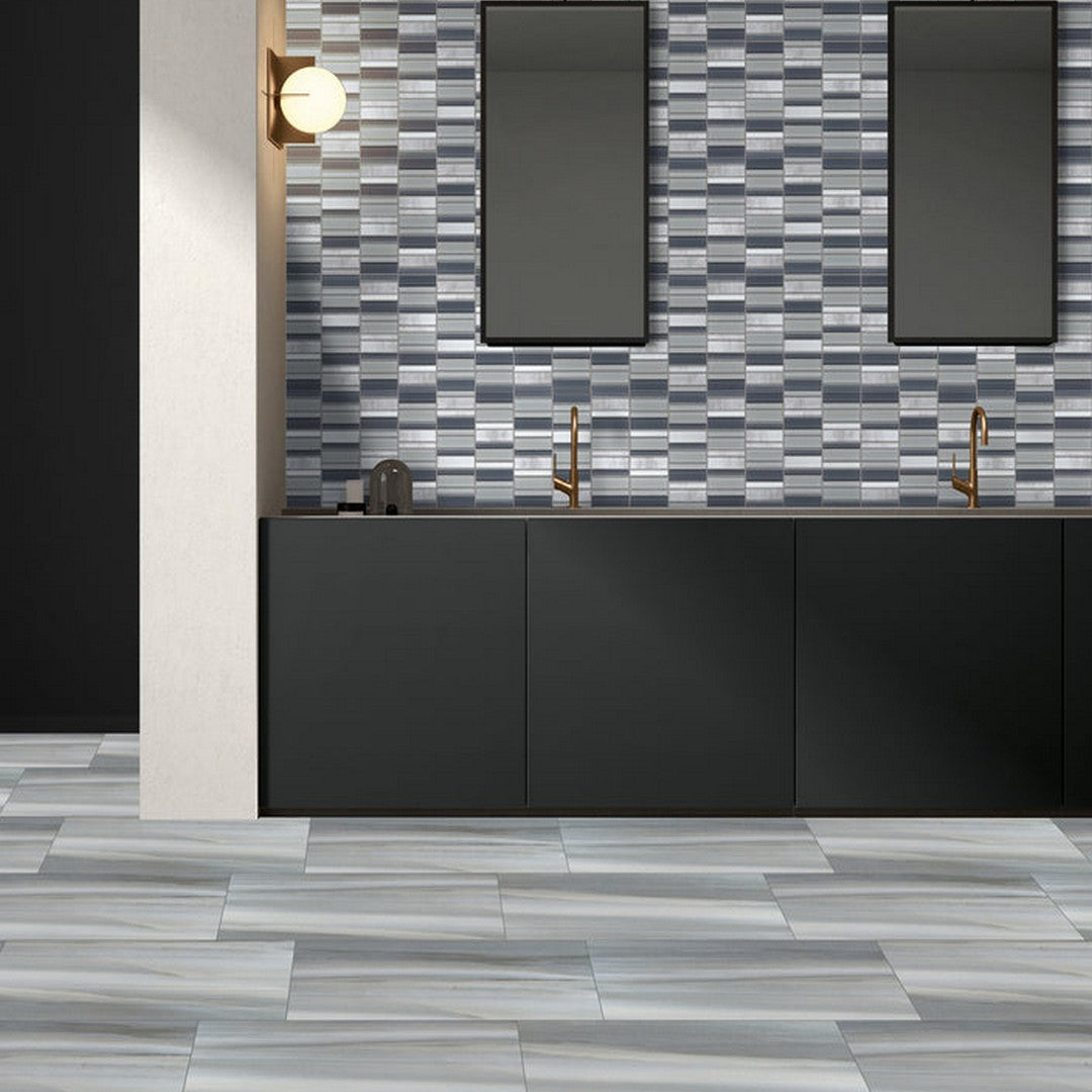 Emser-La-Vie-12-x-12-Gloss-Glass-Mosaic-Gray